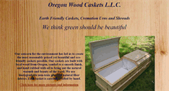 Desktop Screenshot of oregonwoodcaskets.com